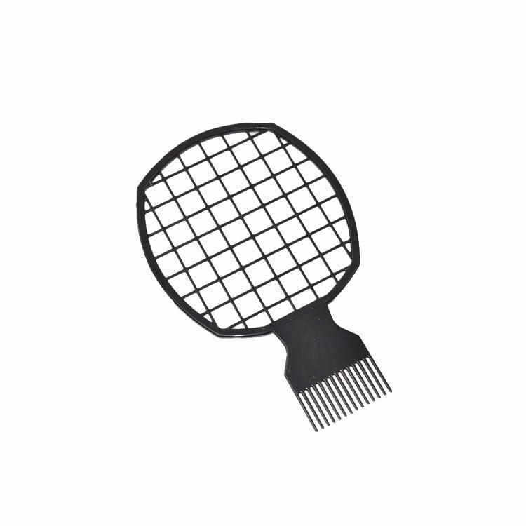 Type F Twist Hair Tool Set with Sponge Brush, Metal Comb & Glove for Afro Hair – Black