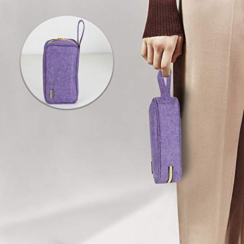 LUXJA Essential Oil Case - Holds 12 Bottles, Purple
