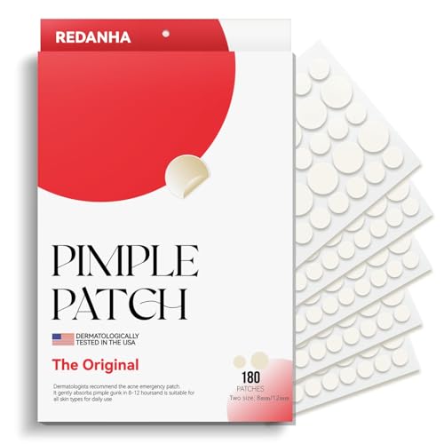 180 Count Hydrocolloid Acne Patches with Tea Tree Oil