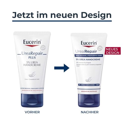 Eucerin Repairing Hand Cream with 5% Urea, 2.54 Fl Oz (75ml)