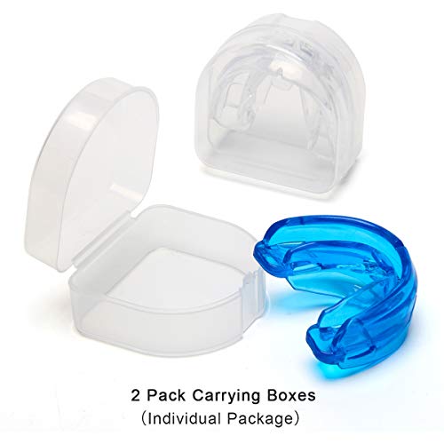 Coolrunner Double Braces Mouth Guard for Youth - Blue, No Molding