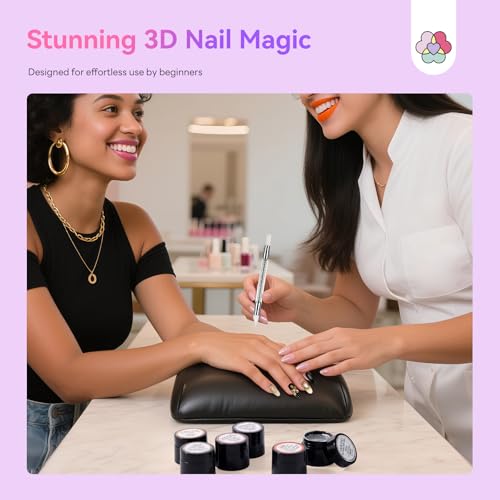 SAVILAND A1 Metallic 3D Sculpture Gel Set - Non-Sticky Nail Gel
