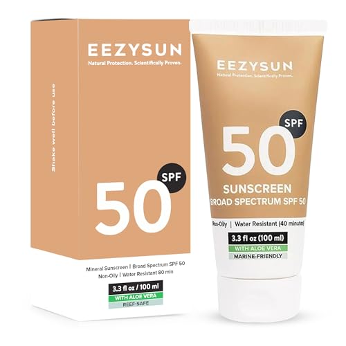 EEZYSUN Mineral Sunscreen SPF 50 - Non-Greasy Face & Body Protection