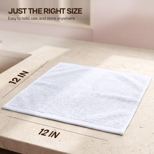 Utopia Towels 12 Pack Cotton Washcloths - 12x12 Soft & Absorbent