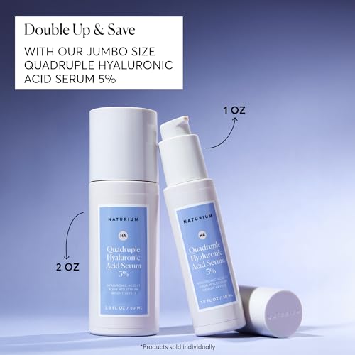 Naturium Hyaluronic Acid Serum 5% - Hydrating Anti-Aging Face Serum, 1 oz