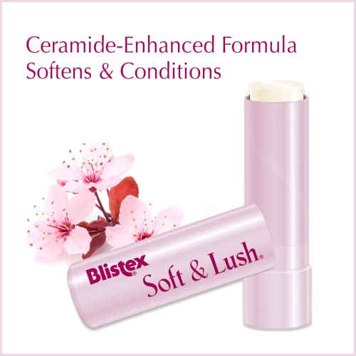 Blistex Soft & Lush Lip Protectant Tube - Hydrating Lip Balm (Pack of 3)