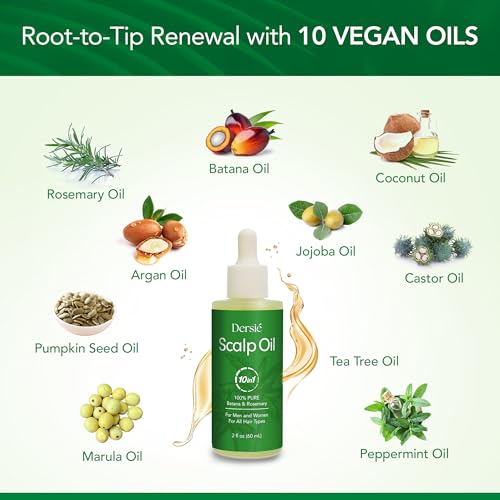 Scalp Oil for Hair Loss & Thinning Hair - Nourishing Batana & Tea Tree (60mL)