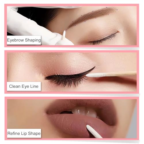 600PCS Microblading Cotton Swabs - Precision Tip Applicators