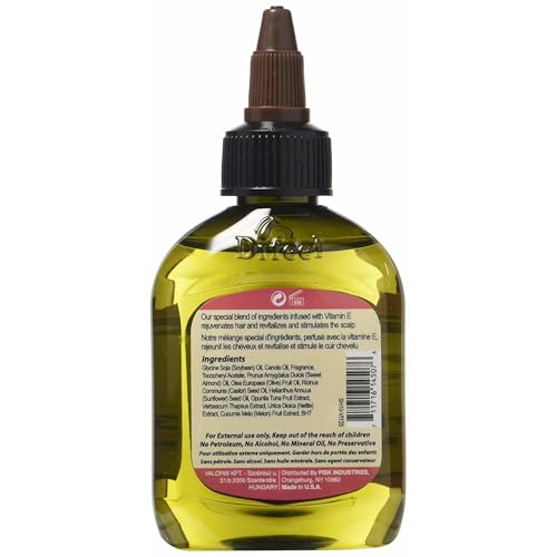 Difeel Vitamin E Hair Oil Blend - Nourishing 2.5 oz