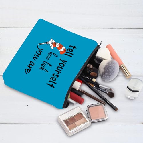 Musical Theatre Makeup Bag - Tell Yourself Print Canvas Travel Organizer