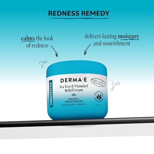 Derma E Tea Tree & Vitamin E Relief Moisturizing Cream - 4 Oz