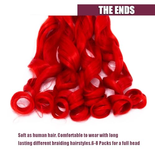 Toniola 24 Inch French Curly Braiding Hair, Pre-Stretched Synthetic Waves