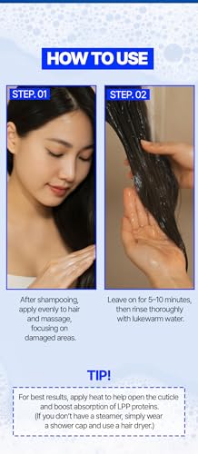 LAON90 K-Beauty LPP Hair Repair Treatment Mask - 33.8 Oz Deep Conditioner