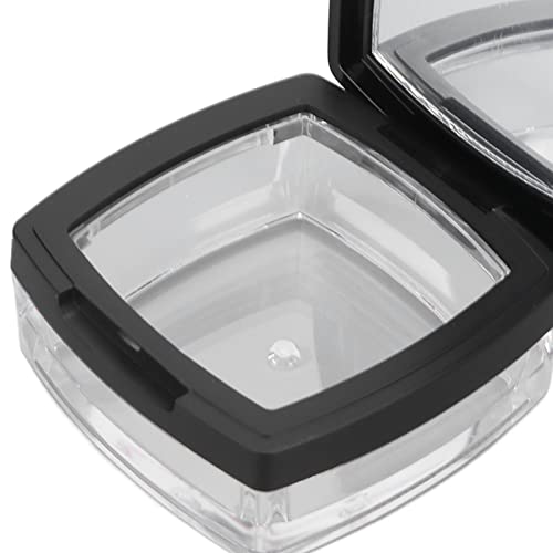 Refillable Makeup Powder Case with Mirror & Puff for Loose Powder