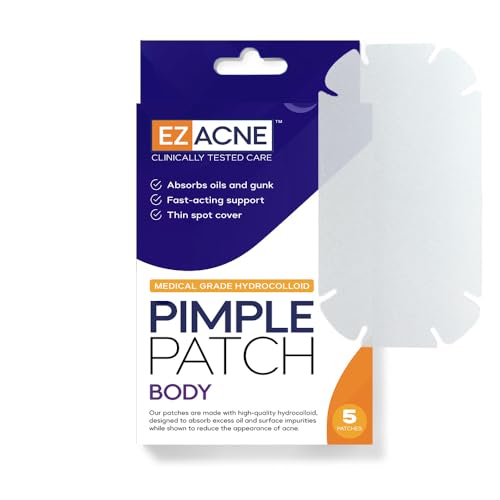 EZACNE XXL Body Pimple Patches - Medical-Grade Hydrocolloid for Back & Chest