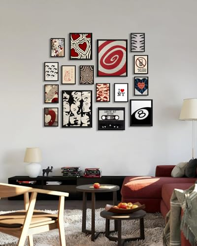 Downtown Girl Room Decor Set of 16 - Y2K Aesthetic Posters