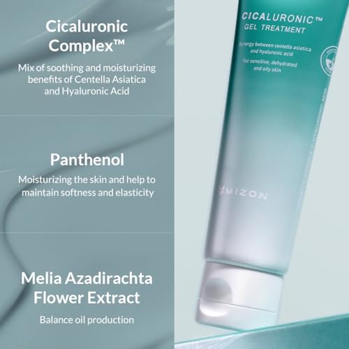 MIZON Cicaluronic Gel Treatment 1.69 fl oz - Hydrating Moisturizer