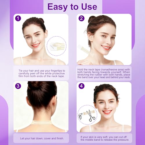 40 PCS Neck Lift Tape - Invisible Double Chin Support Strips