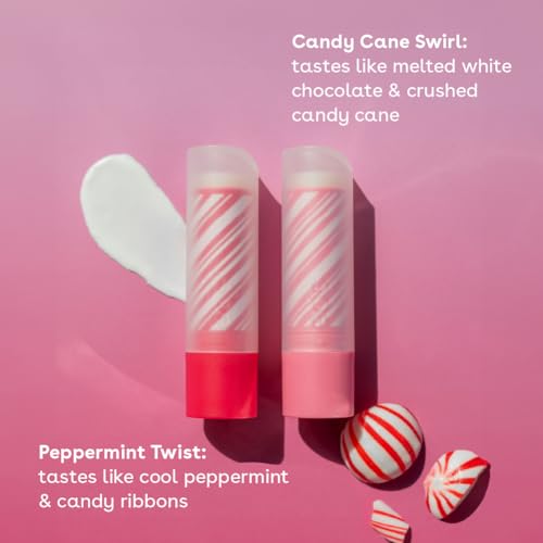 eos Holiday Lip Balm 2-Pack - Peppermint Twist & Candy Cane