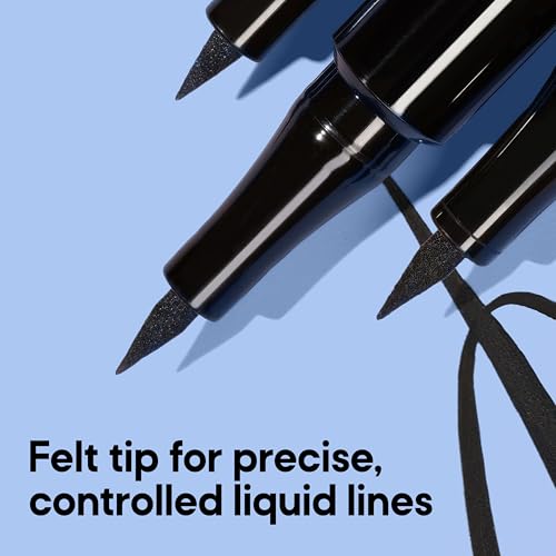 Almay Conditioning Liquid Eyeliner 10 Black, 0.03 Fl Oz - Smudge-Resistant Precision Makeup