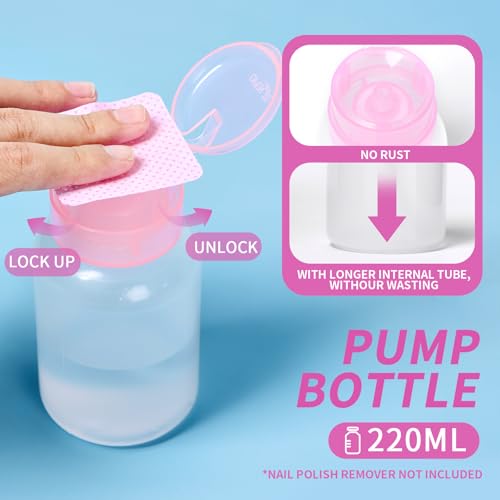 400 Lint-Free Nail Wipes with Pump Dispenser - SHEERBLISS