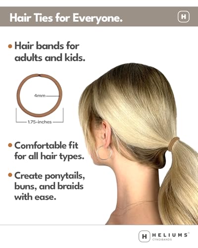 Cyndibands No Damage Elastic Hair Ties - Ash Blonde, 24-Pack