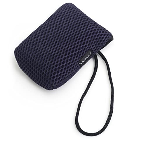 MainBasics Dual-Sided Exfoliating Soap Pouch - Blue
