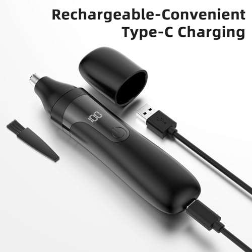 SESATOOK Rechargeable Nose Hair Trimmer - Painless Ear & Eyebrow Grooming