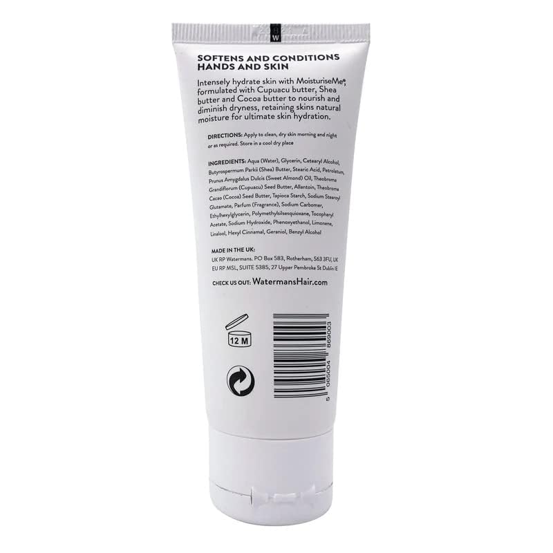 Watermans MoisturiseMe® Deep Moisturising Hand Cream - Softens & Protects Dry Hands with Cupuacu & Shea Butter
