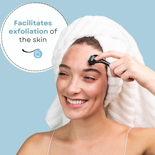 FolliRoll Derma Roller with 540 Titanium Microneedles for Hair & Skin