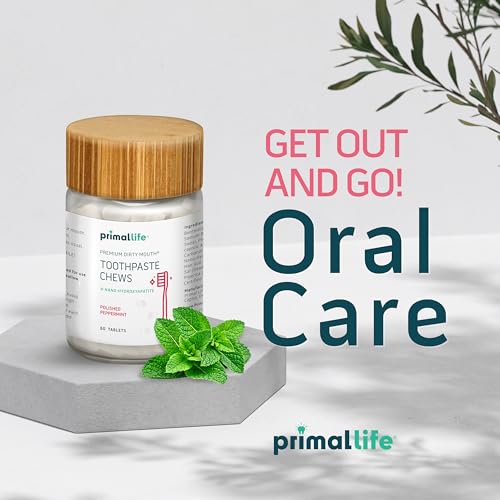 Primal Life Organics Dirty Mouth Toothpaste Chews with Nano-Hydroxyapatite