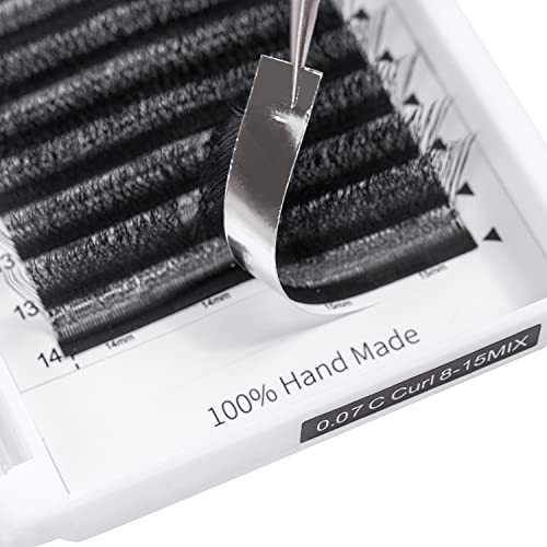 ACTROL 4D W 0.07mm D Curl Premade Eyelash Extensions 8-15mm