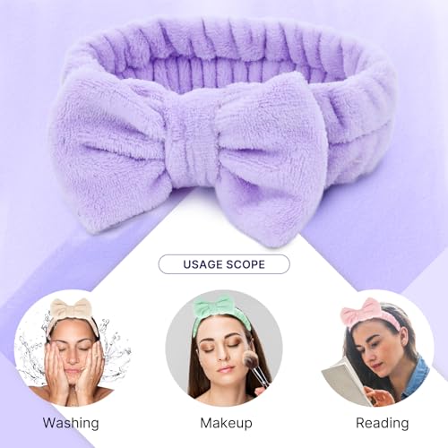 Dizila 12 Pack S2 Soft Stretchy Flannel Big Bow Headbands