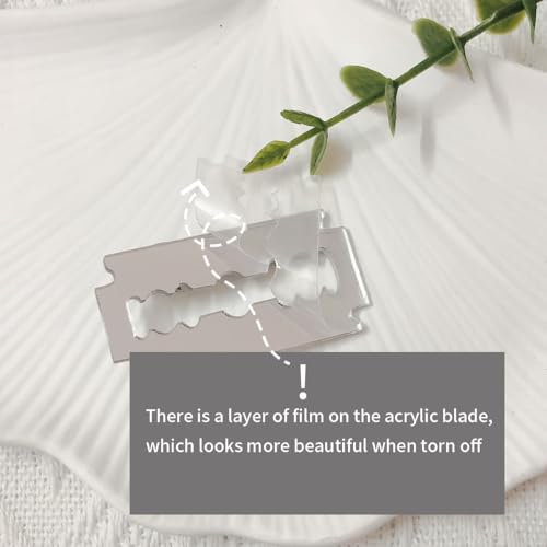 Gothic Hair Clips Set - 4PCS Scissors & Razor Blade Clips