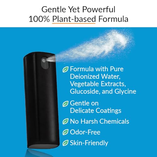 iCloth 2-in-1 Screen Cleaner Spray with Microfiber Cloth - Streak-Free & Gentle Formula for Laptops, Phones, Tablets - 0.68 fl oz
