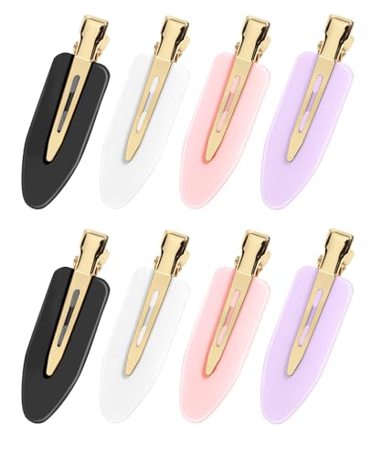 AMIZO Creaseless Hair Clips - 8 Pcs No Bend Bangs Holders