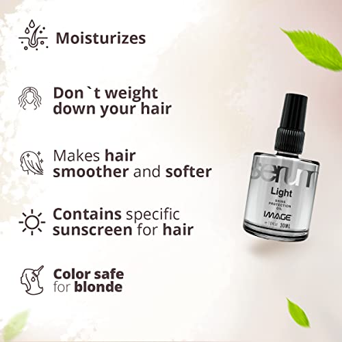Image Light Serum Hair Treatment 1 Fl Oz - Enhances Shine & Reduces Frizz