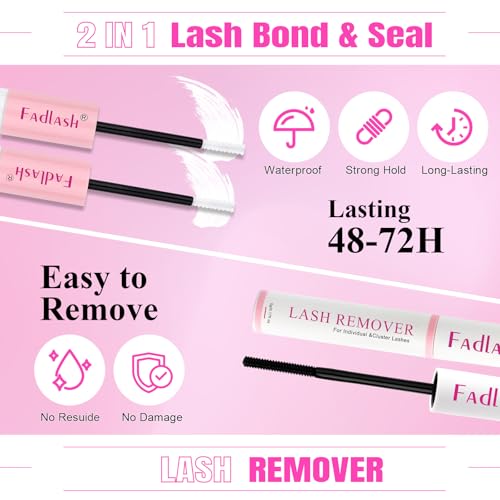 FADLASH Lash Clusters Kit 30D/40D/50D/60D + 50D/60D/80D/100D 9-16mm D Curl