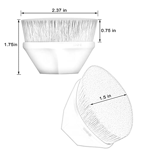 IS'MINE Flat Top Kabuki Foundation Brush Black - Gentle, Professional Makeup Tool