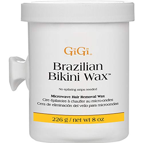 GiGi Brazilian Bikini Wax - 8 oz Microwave Formula for Sensitive Skin