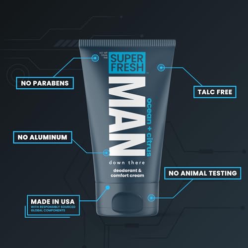 Super Fresh Ball Deodorant Lotion for Men - Ocean + Citrus, 4oz 2-Pack