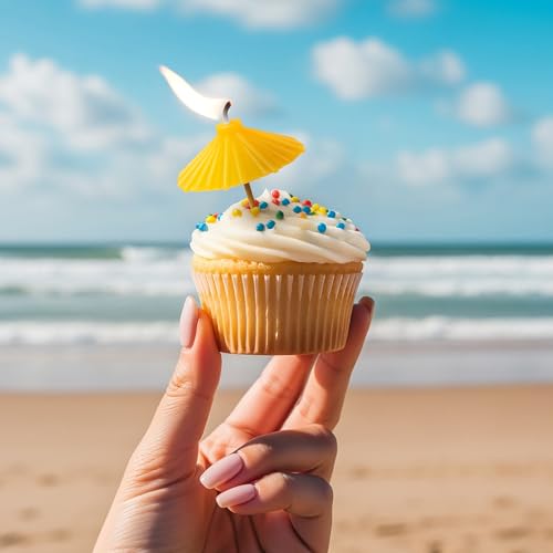 Fred & Friends Beach Party Candles - Set of 5 Cocktail Umbrella Decor