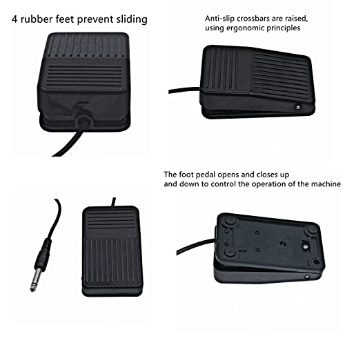 DOWEI Tattoo Foot Pedal Switch with 5ft Power Cord for Tattoo Machine & Power Supply