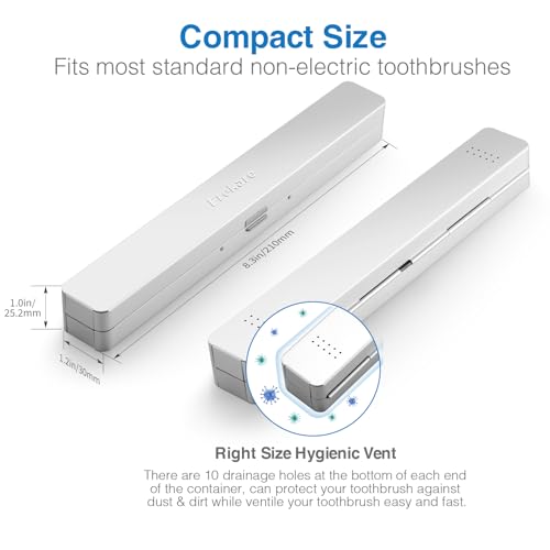 Aluminum Toothbrush Travel Case - Portable Holder for Travel