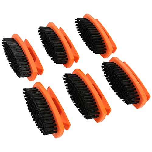 GreatNeck Nail Brush Set - 6 Pack with Stiff Bristles & Grip