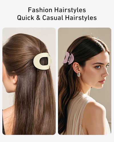 6 Pack Non-Slip Hair Claw Clips for Women - Color 03