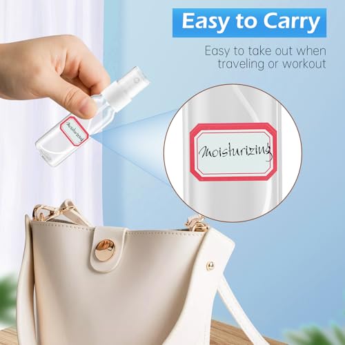 Zoizocp 2oz Fine Mist Spray Bottles - 12 Pack Refillable Travel Containers