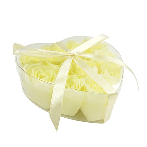 Scented Rose Soaps - Set of 12, Ivory Fragrance