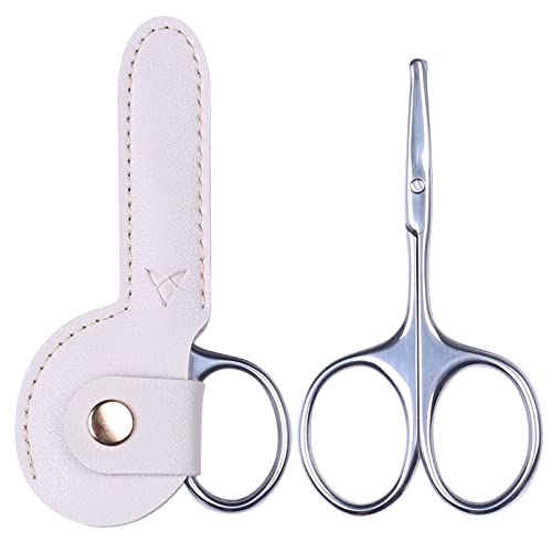 YOUYISI 3.75" Round Tip Safe Mini Pubic Hair Scissors For Women, Small Personal Beauty Vaginial Grooming Trimming Bikini Scissors (Pink)