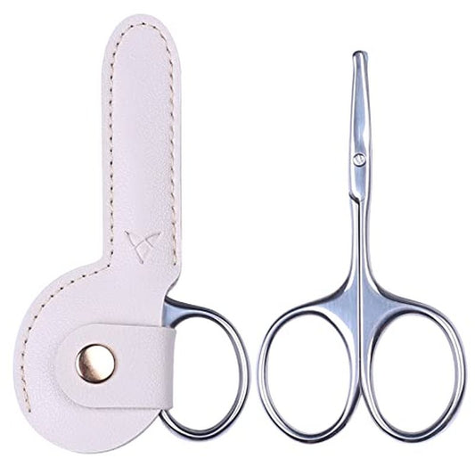 YOUYISI 3.75" Round Tip Safe Mini Pubic Hair Scissors For Women, Small Personal Beauty Vaginial Grooming Trimming Bikini Scissors (Pink)